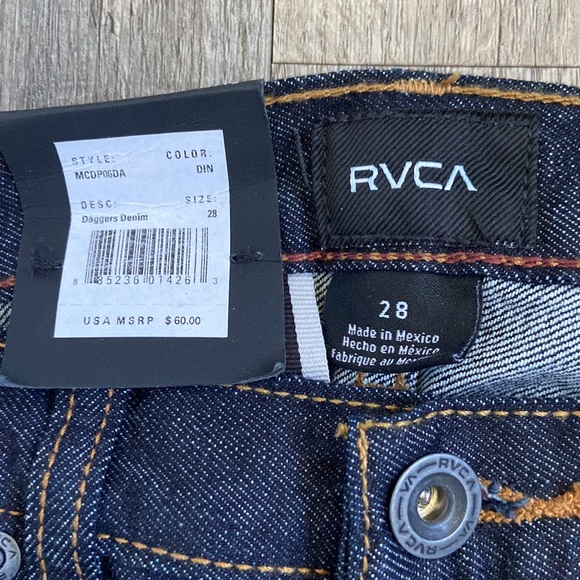 RVCA DAGGERS SLIM FIT DENIM JEANS - Picture 4 of 6